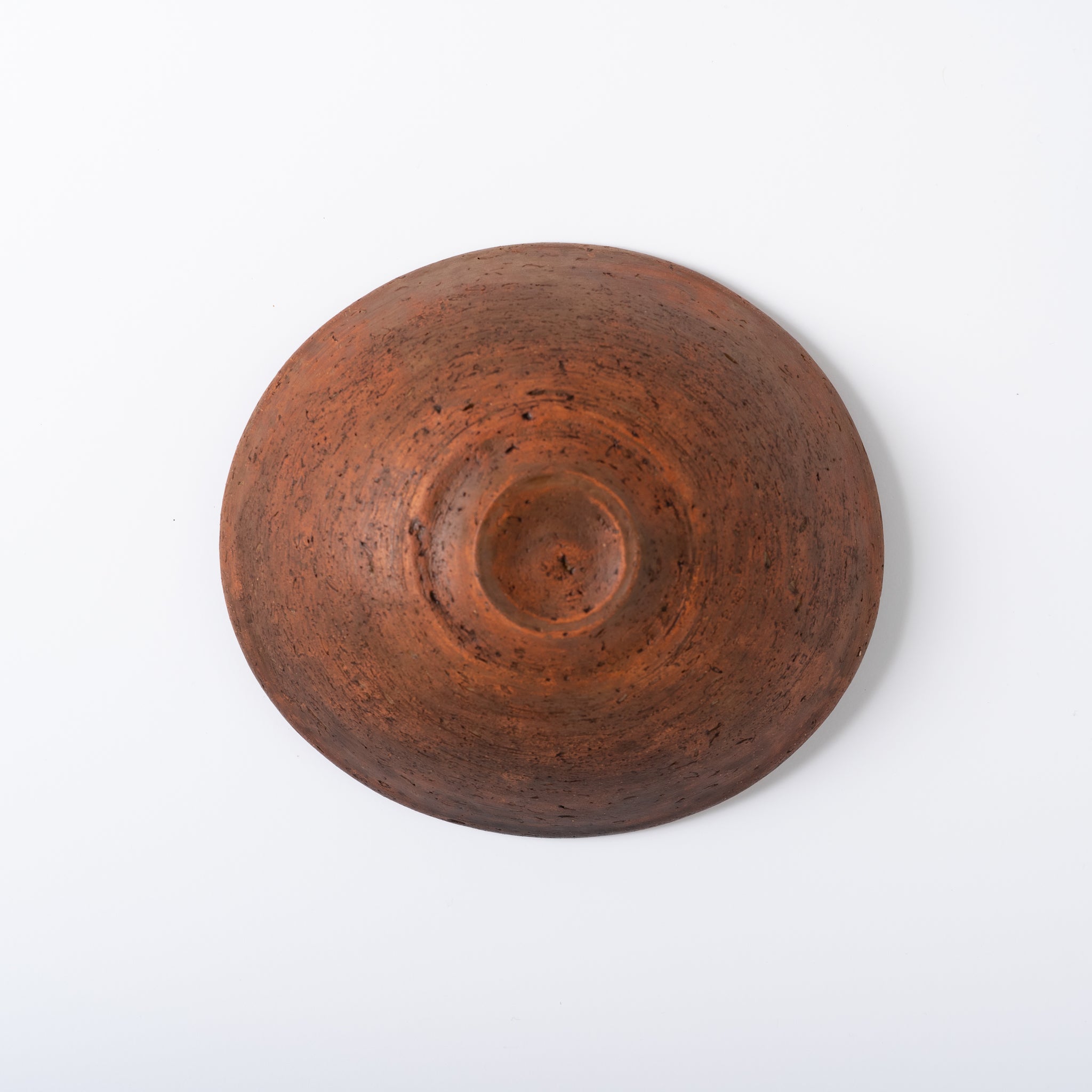 Red Clay and Pig's Blood Glaze Oval Bowl [B] | Nobuko Konno 