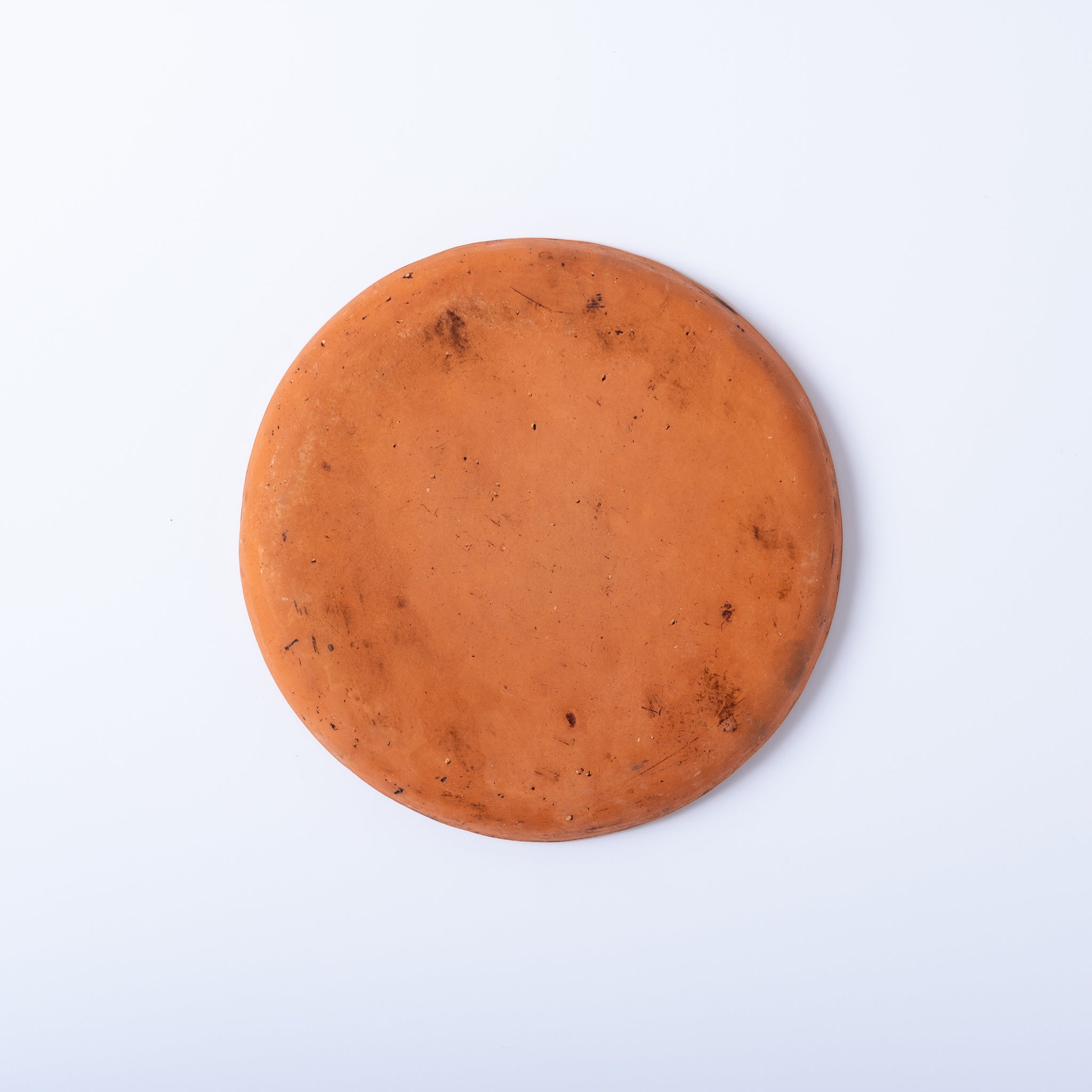 Red Clay and Pig's Blood Glaze Flat Plate 6 inches [A] | Nobuko Konno 