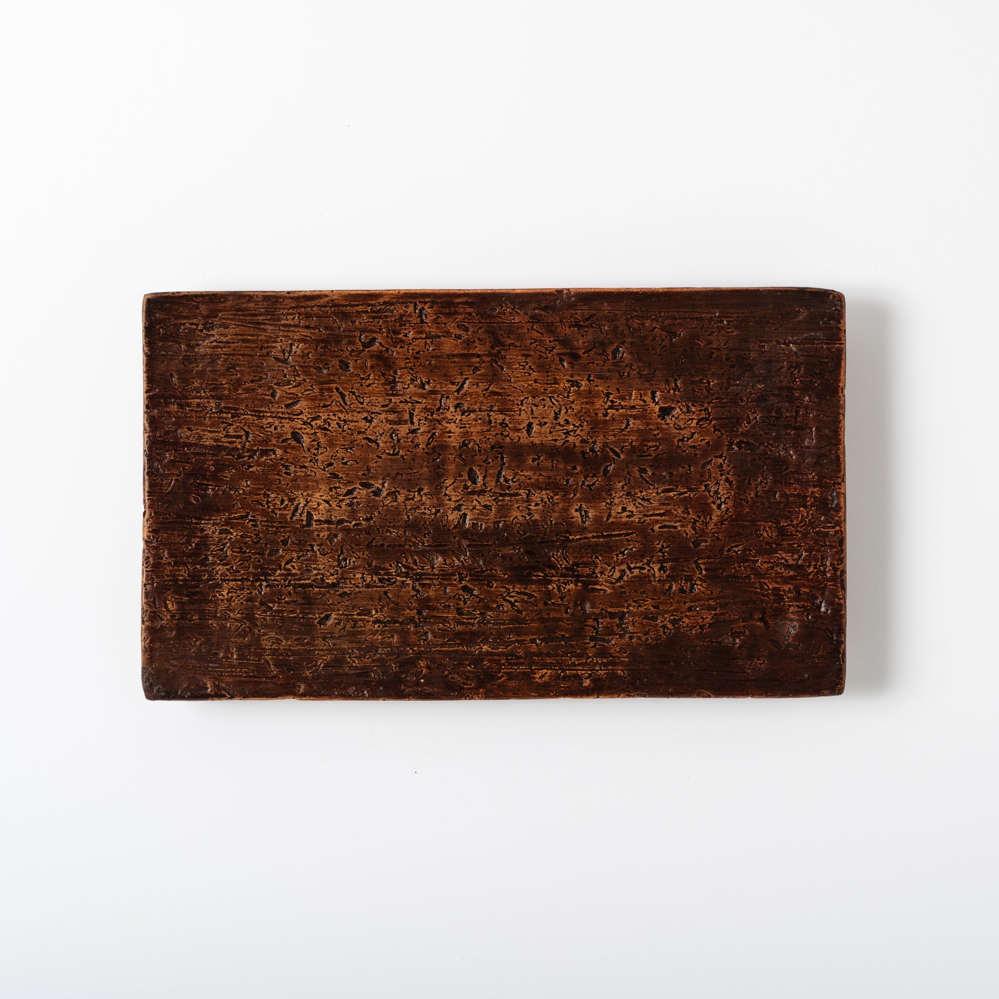 Red Clay and Pig's Blood Glaze Plate [A] | Nobuko Konno 