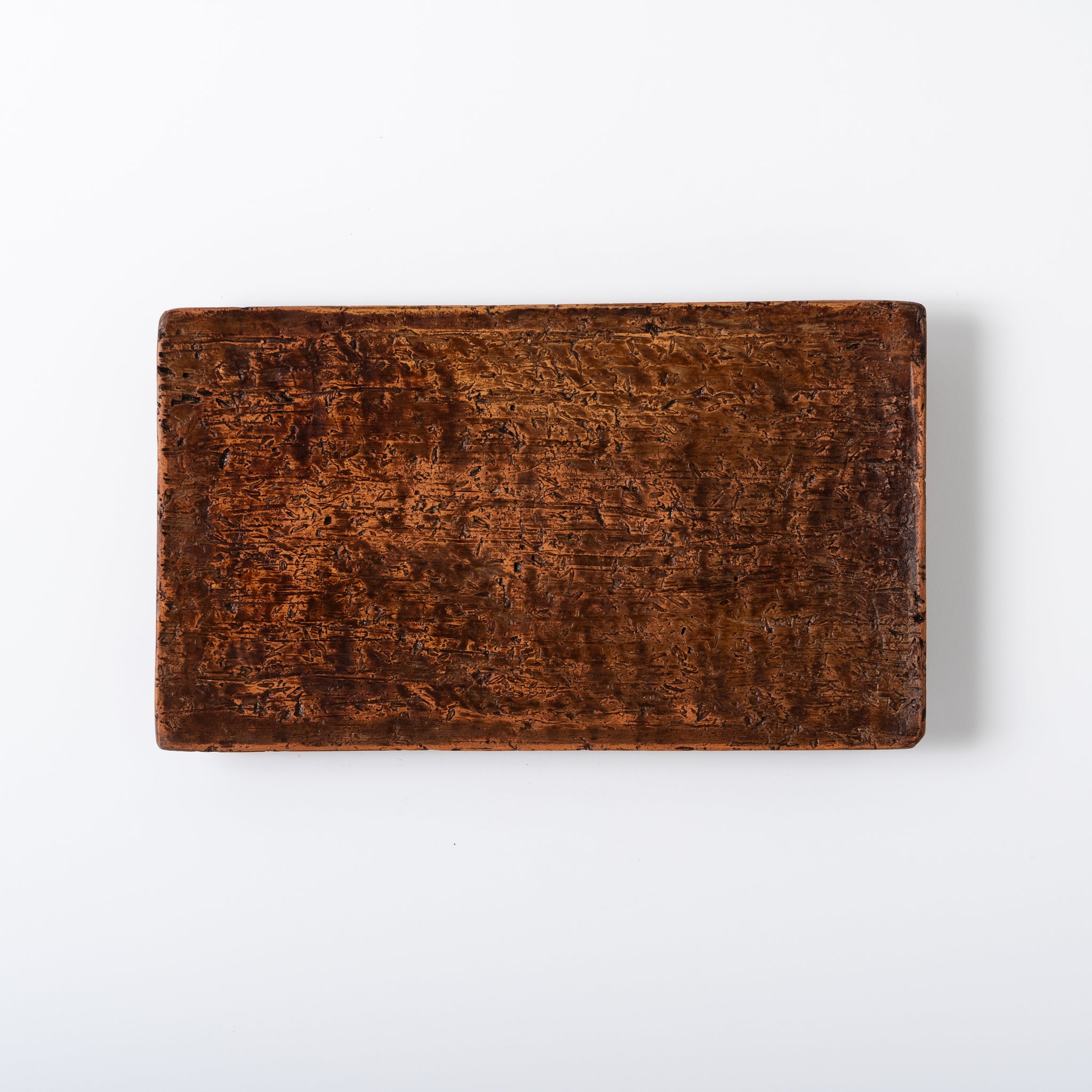 Red Clay and Pig's Blood Glaze Plate [B] | Nobuko Konno 