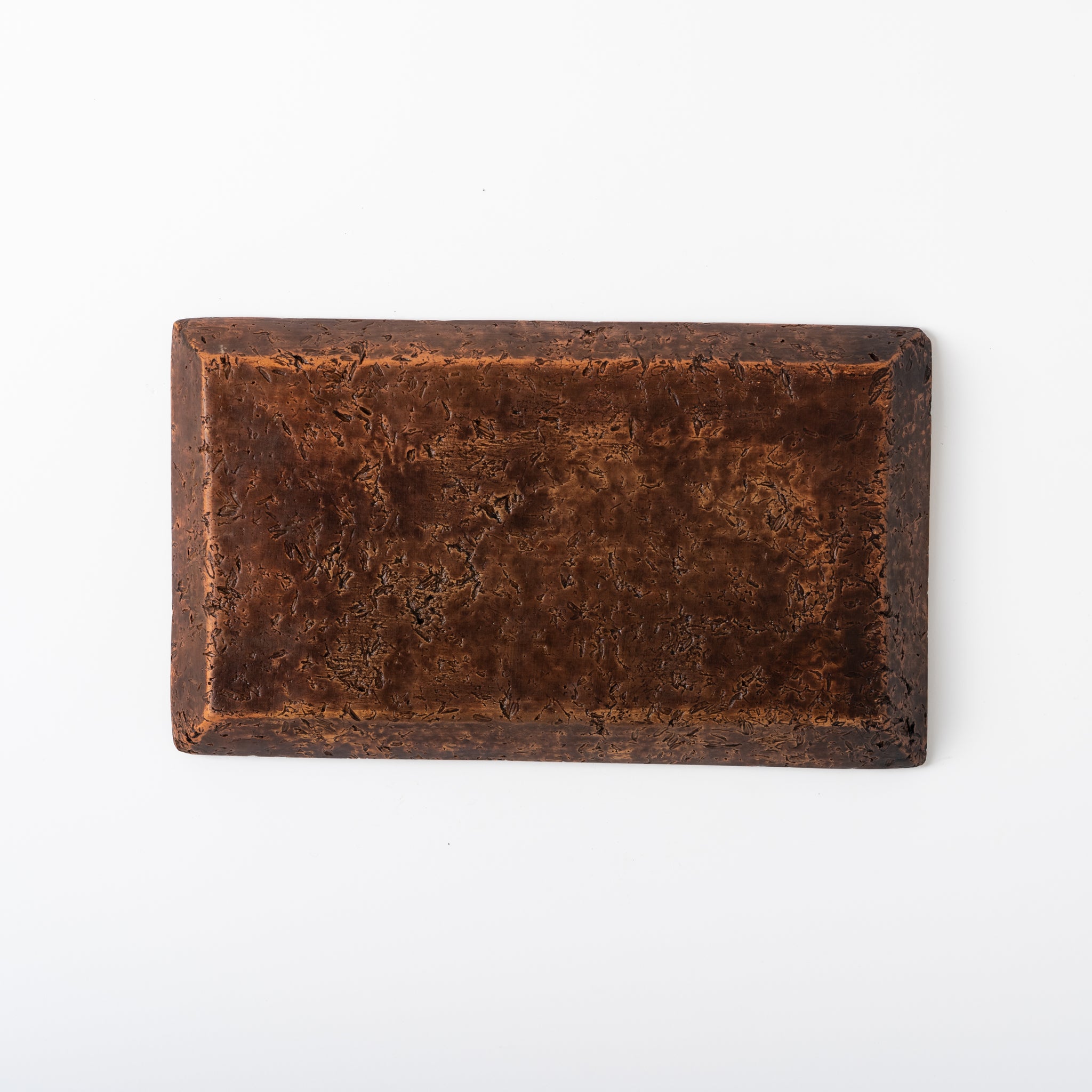 Red Clay and Pig's Blood Glaze Plate [B] | Nobuko Konno 