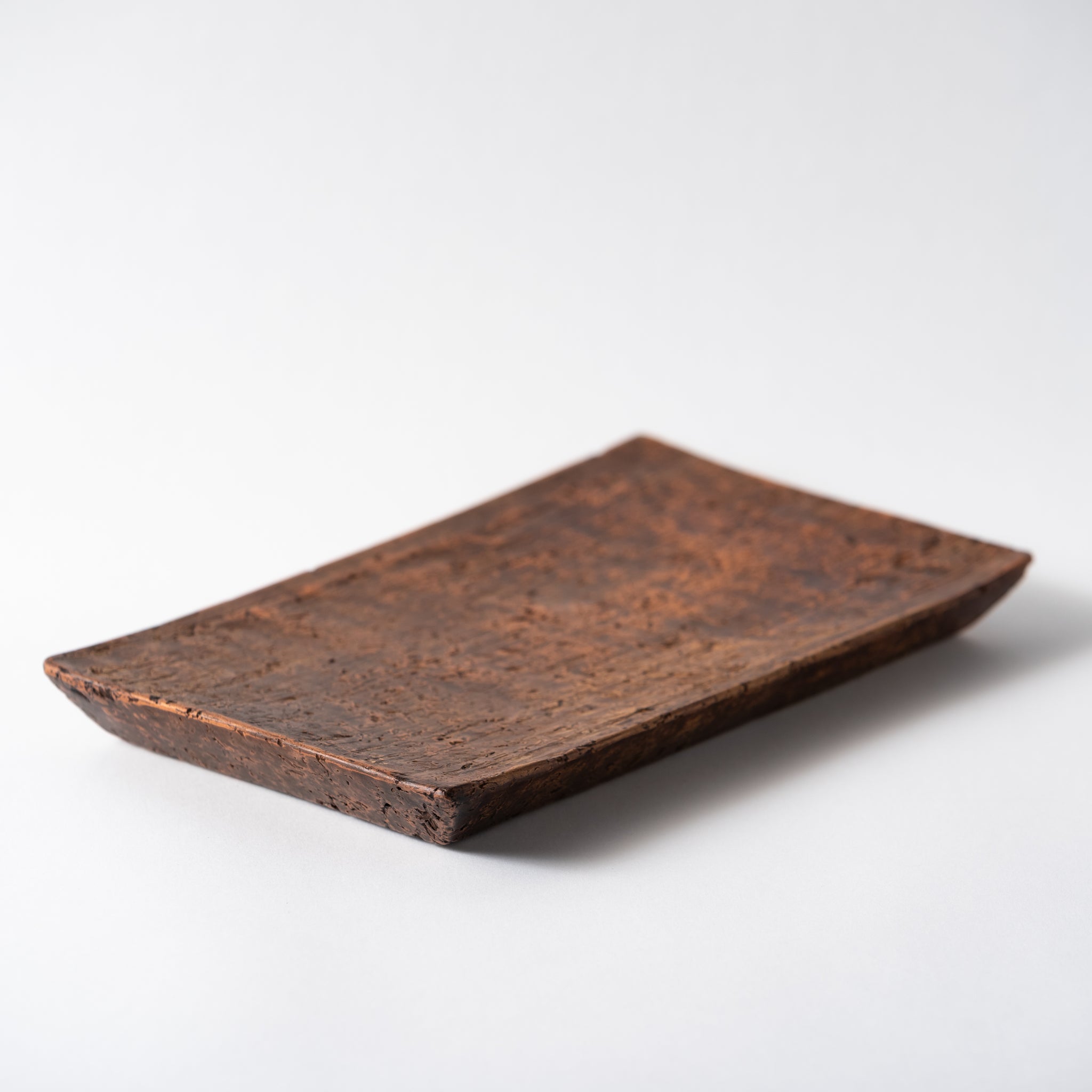 Red Clay and Pig's Blood Glaze Plate [B] | Nobuko Konno 